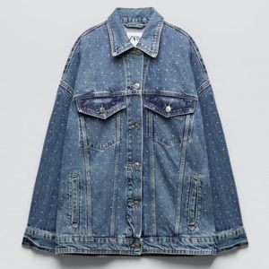 Zara Jewel Denim TRF Jacket